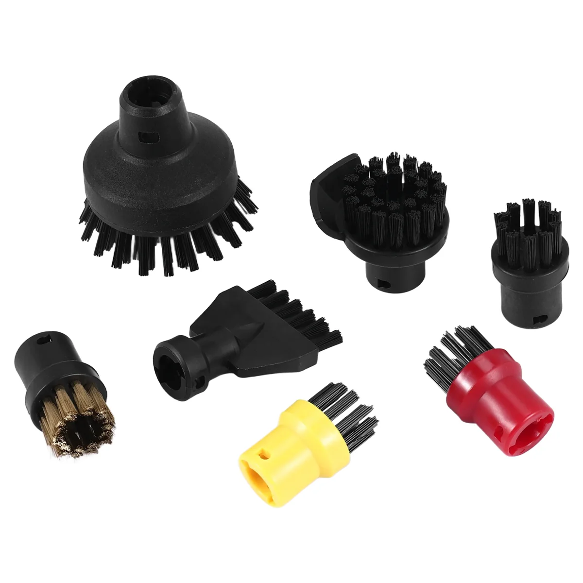 ホットラウンドブラシフラットブラシヘッドケルヒャー SC1 SC2 SC3 SC4 大型ラウンドブラシクリーニングブラシスチームクリーナースイーパー用