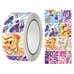 500 pz/rotolo My Little Pony: L'amicizia è Magia Cartoon Adesivo di Tenuta FAI DA TE IN PVC Decalcomanie Del Computer Portatile Decorazione Stiker Ricompensa Regalo Giocattoli