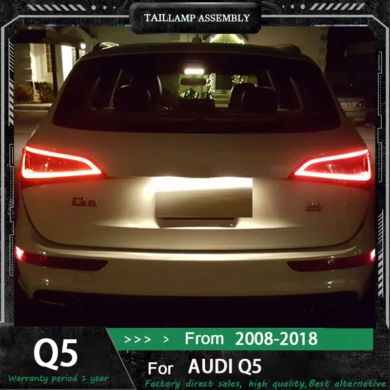 LED Taillight For Audi Q5 2010 2011 2012 2013 14 15 16 2017 Brake Light Rear bumper taillamps tail light Assembly