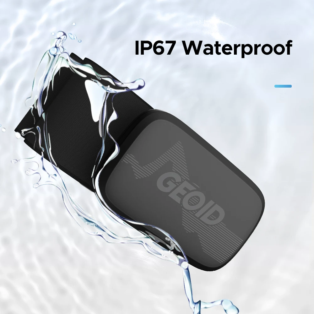 

Нагрудный ремень GEOID HRM, двойной ремень для монитора сердечного ритма ANT +/Bluetooth, совместимый с велосипедными компьютерами Magene/Garmin/Wahoo