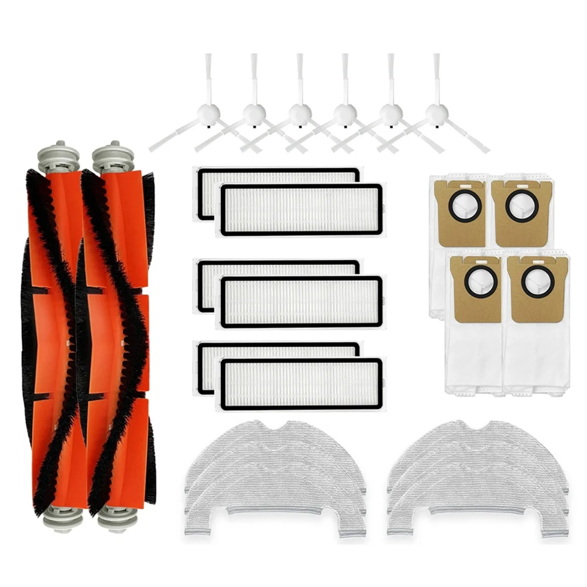 Pièces de rechange pour aspirateur Mi Robot, vadrouille 2 Ultra STYTJ05ZHM, brosse latérale principale, filtre Hepa, vadrouille, sac à poussière, accessoires