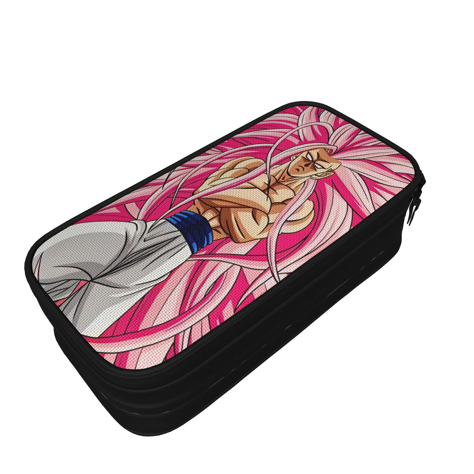 Pinks Monster  Pencil Case Dragon-Balls School Pencil Cases Canvas Girls Boys Lovely Big Pencil Pouch School Supplies