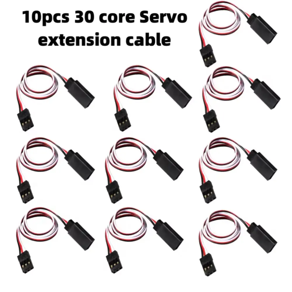 

10pcs 100mm/150mm/200mm/300mm/500mm RC Servo Extension Cord Cable Wire Lead JR For Rc Helicopter Rc Drone