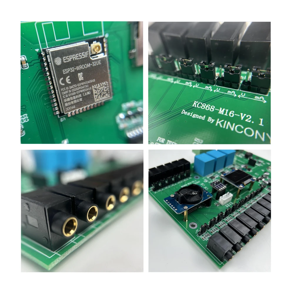 KC868-M16v2 ESP32-32UE Ct morsetto misuratore di energia Monitor di potenza RJ45/WiFi ESPHome Tasmota Arduino IDE SD Card SSD1306 modulo IIC RTC