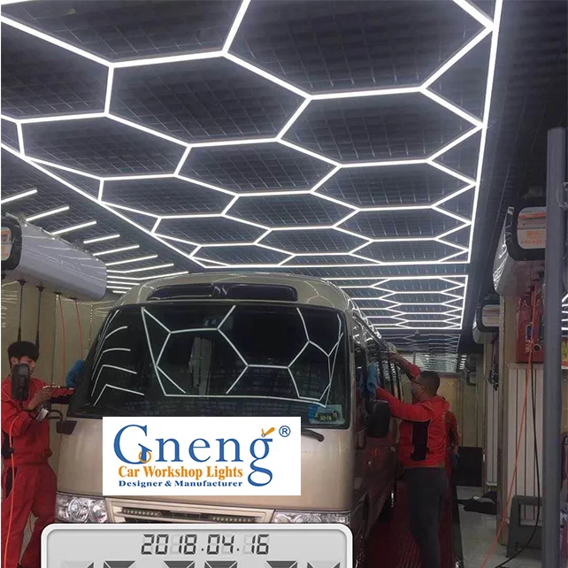 

Best Selling Workshop Car Coating Detailing Garage Auto Beauty Hexagonal Led Light