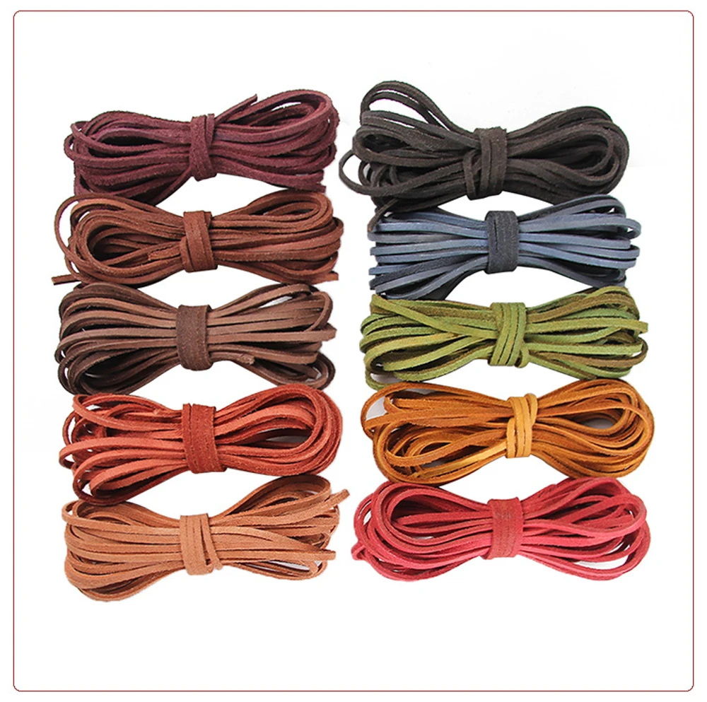 Flat Genuine Cow Leather Cord - Patent Leather Shine 评论和价格