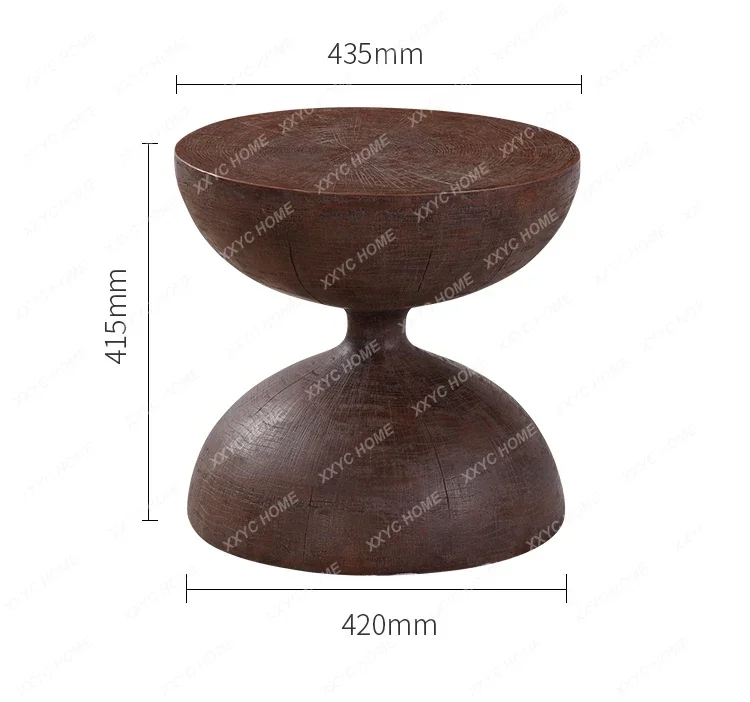 Американский ретро элитный художественный диван с краями нескольких круглых журнальных столиков из цельного дерева