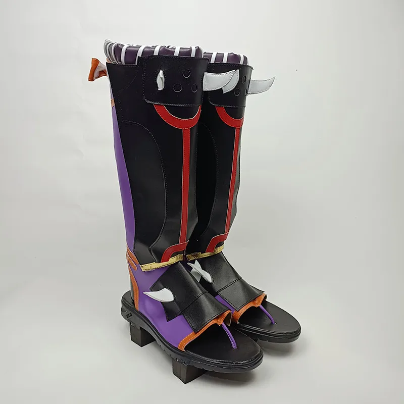 Zapatos de Cosplay de Arataki Itto, botas hechas a medida para carnaval de Halloween