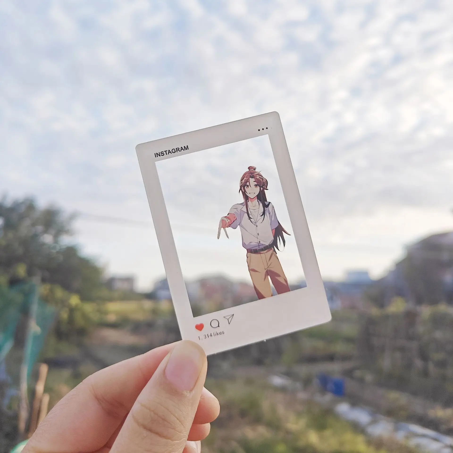 Tian Guan blessed Xie Lian Hua Cheng high appearance level acrylic through card