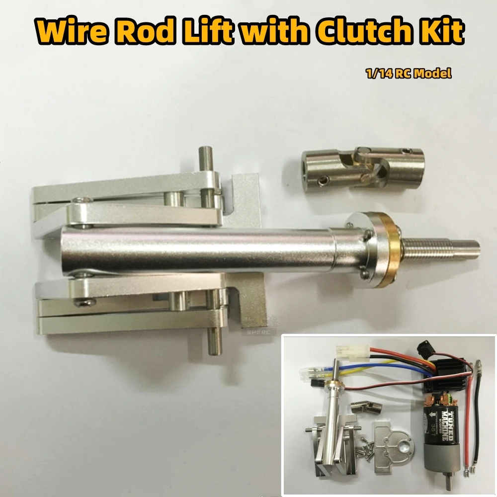 tige-de-levage-avec-mise-a-niveau-d'embrayage-pour-camion-benne-tamiya-rc-1-14-scania-770s-volvo-actros-arocs-1851-3363-man-tgx-camion-a-benne-basculante