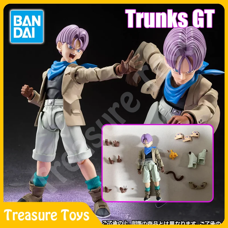 

Original Bandai Trunks Figure Dragon Ball GT S.H.Figuarts SHF Trunks GT Anime Action Figures Model Toys Gifts In Stock