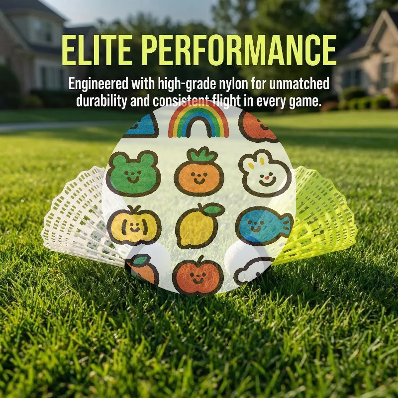 

(LA)^6Pcs/Paper Tube Nylon Plastic Badminton Shuttlecock For Practice Portable Shuttlecocks Sport Training Kids Entertainment