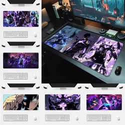 Comics Anime Solo Nivellering Mousepad Hd Printing Computer Gamers Vergrendelen Rand Antislip Muismat Xx 90X40Cm Toetsenbord Pc Bureaublad