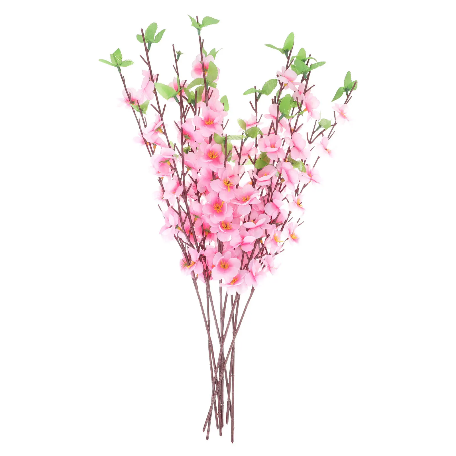 

10Pcs Simulation Peach Blossoms Exquisite Lifelike Flower Arrangement Supplies Valentine Day Wreaths Home Party Decoration