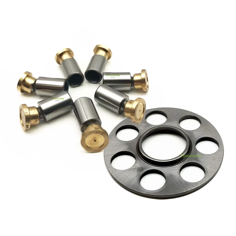 PHV-1B Piston Motor Repair Kits Piston Shoes Retainer Plate for PHV-1B-12 NACHI Hydraulic Motor Spare Parts Pistons Set Plate