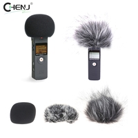 Professional Furry Windscreen Muff Cover Foam Microphone Windproof Cover For Zoom H1 H1N Accessories