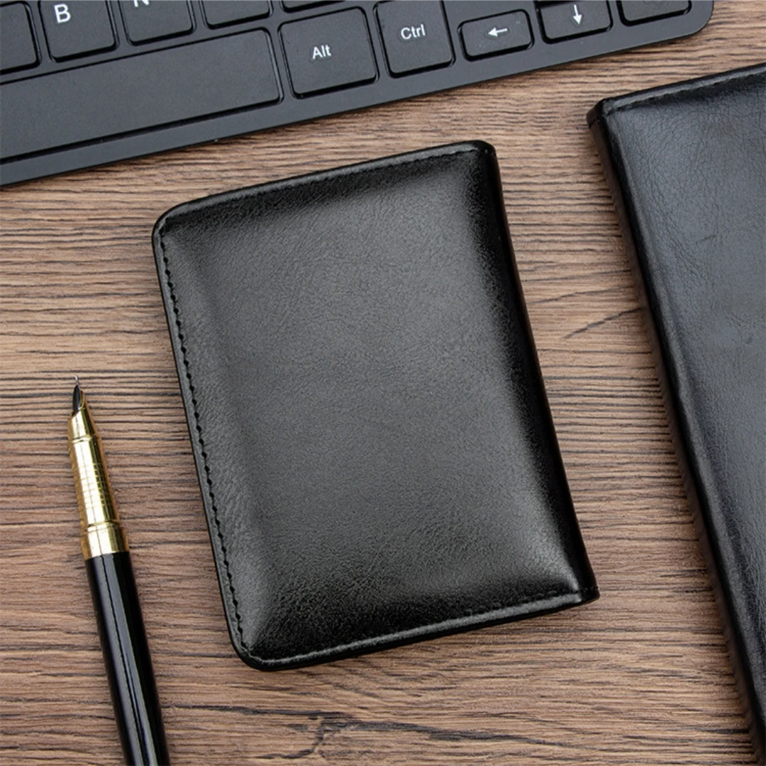 Card Holder Wallet Two-Tone Rfid Blocking Wallet Pu Leather Wallet  For Travel Daily Commutes Anniversaries