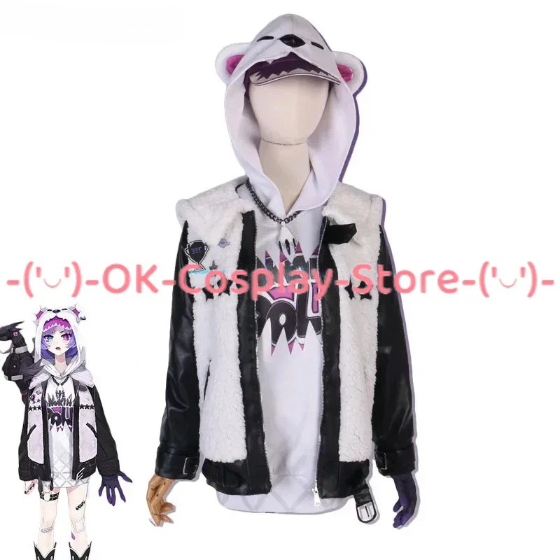 

Selen Tatsuki Cosplay Costume Vtuber Cosplay Suit Hooded Coat With Hat Halloween Carnival Uniforms Anime Clothing Custom Made