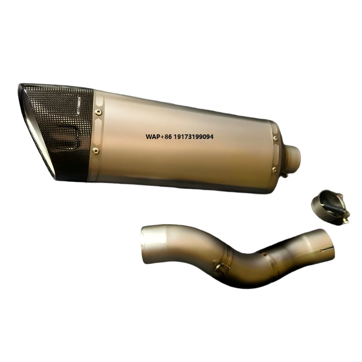 YZ250FX Middle Tail Exhaust FMF Modified Muffler Blue/Silver Color