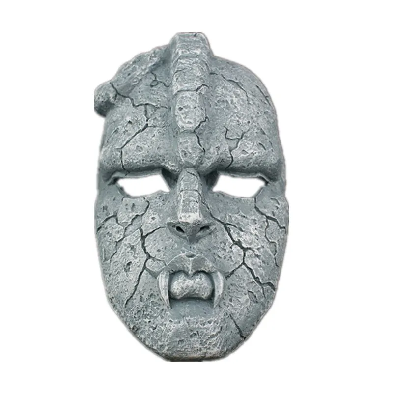 Customized Customized Adventure Stone Statue Ghost Face Halloween Boutique Men and Women White Resin Mask