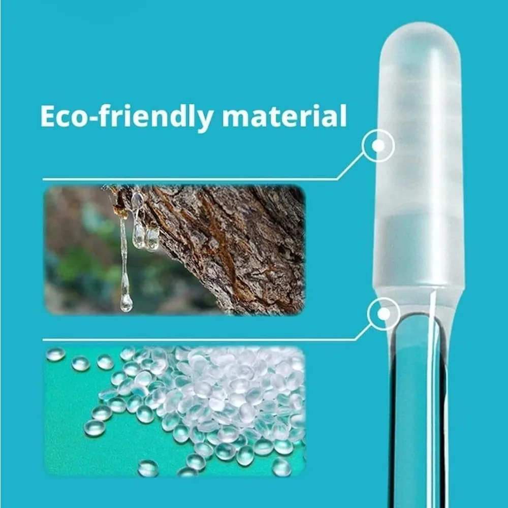 48pcs Reusable Sticky Ear Cleaning Sticks Flexible Soft ABS Handle Reusable Ear Cleaning Tools Rubber Head Washable