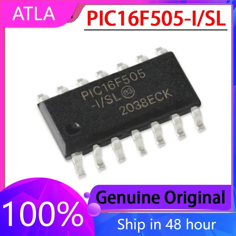 

2PCS Original PIC16F505-I/SL PIC16F505 8-bit Microcontroller Chip SOP-14 Packaging