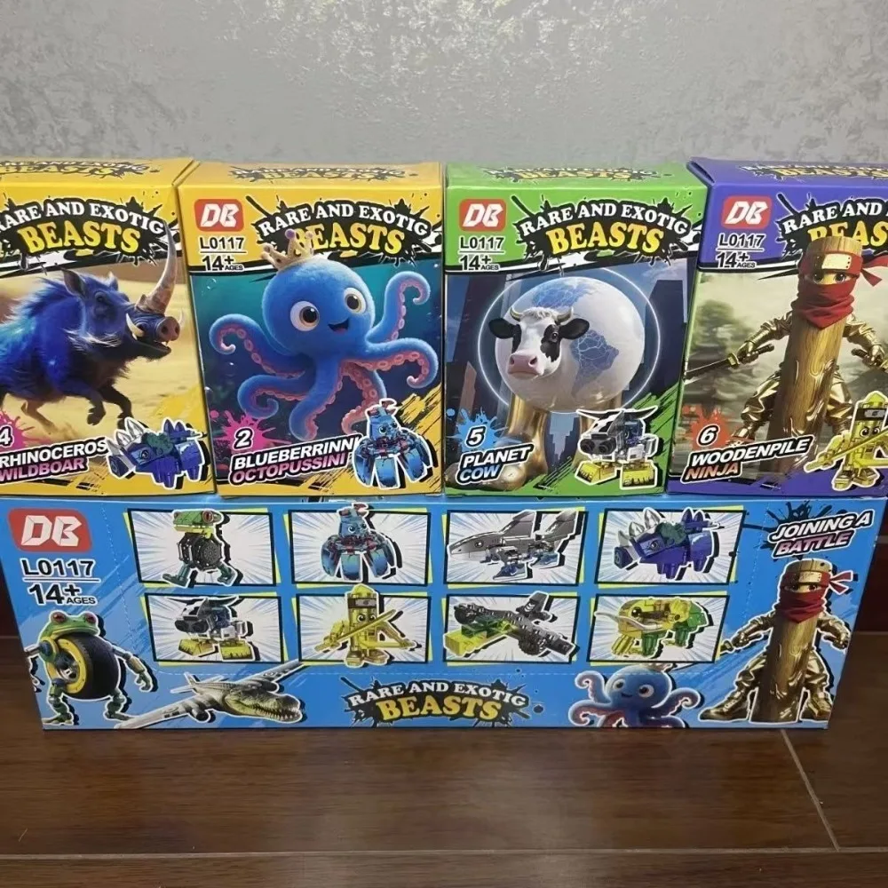 Italian Brainrot Tung Tung Tung Sahur Animals Figure Building Blocks Tralalelo Tralala Bricks Assembled Toy Kids Christmas Gift