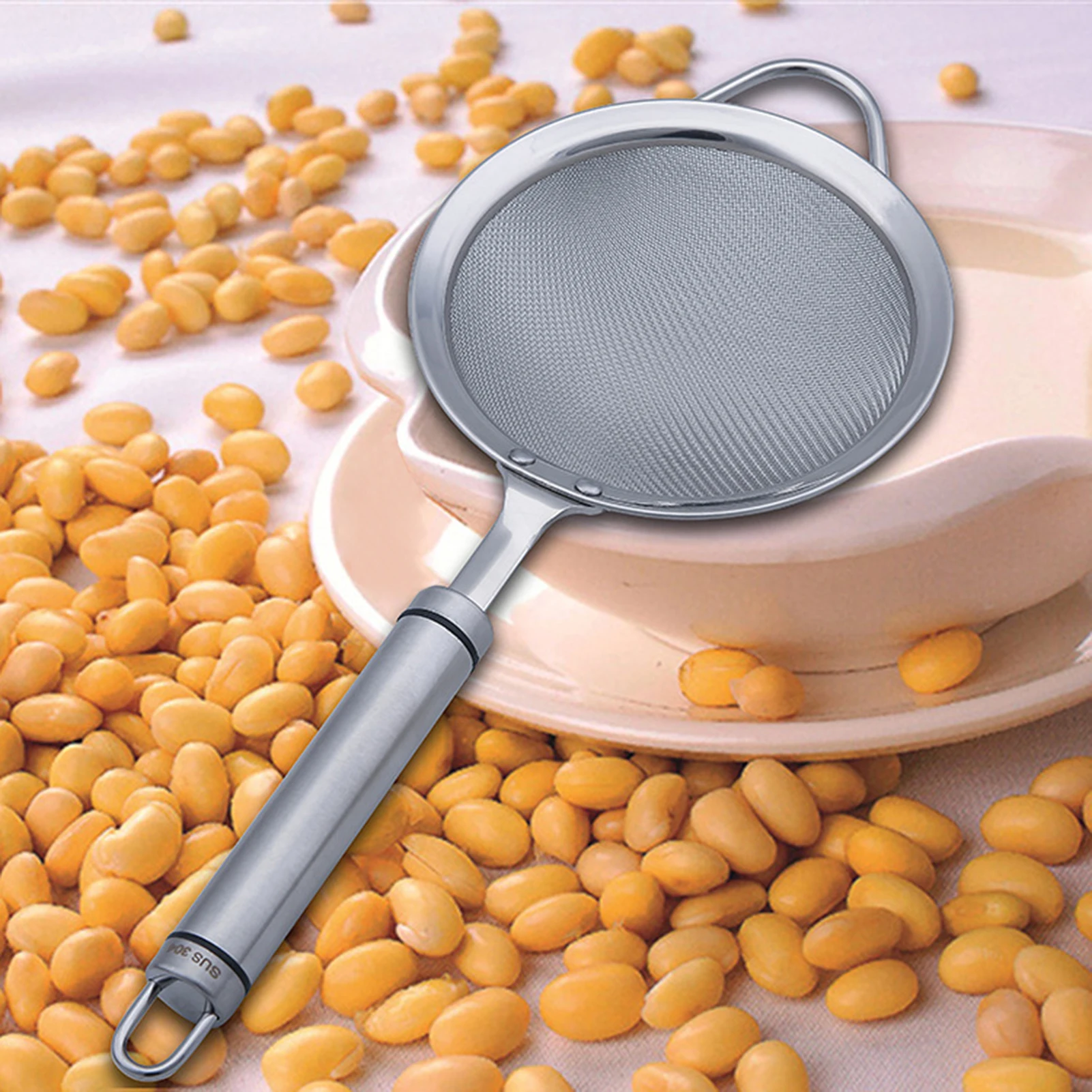 Kitchen Gadgets For Chefs - Sendok Penyaring Berjaring Halus Untuk Peralatan