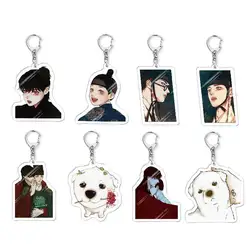 The Ghosts Nocturne Korean Anime Keychain Women Men Acrylic Key Chain For Boys Girls Pendant Kawaii Ornament Jewelry Wholesale