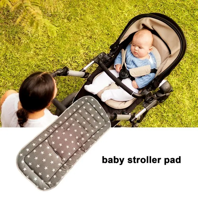 Baby Seat Pad Liner For Stroller Car Seat Jogger Bouncer Pure Cotton Universal Seat Pad Supports Newborns Infant And Toddlers