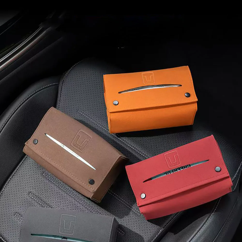 Fit For Tank 700HI4-T 2024 2025 New Energy Vehicle Mounted Tissue Box Multifunctional Paper Drawing Bag For Automobiles