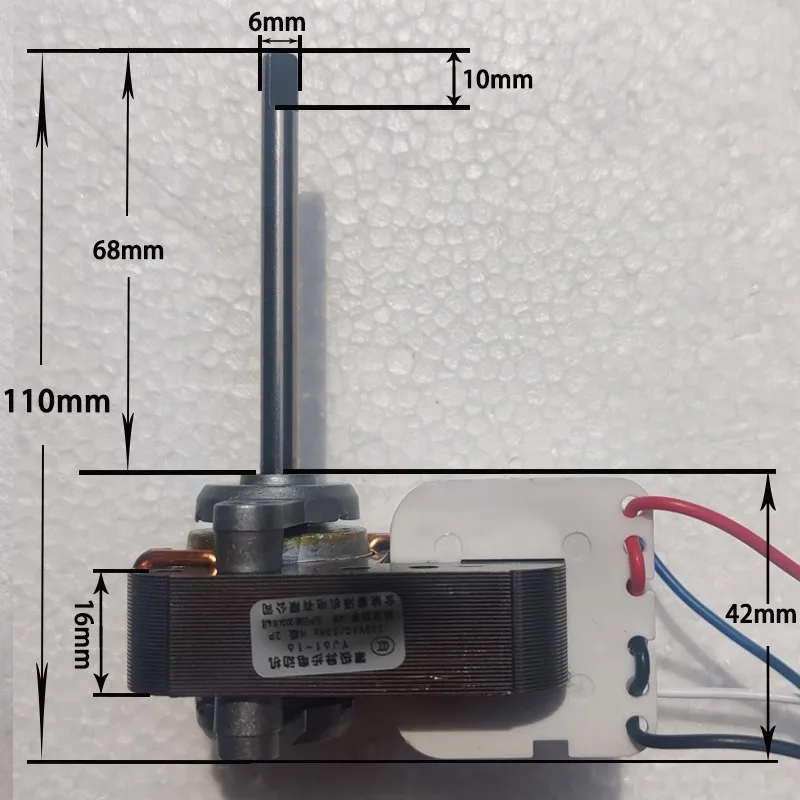 1PCS Replacement Upright Electric Heater Motor YJ61-16 YJ61-20 220V Raditor Motor Warm Air Blower Heating Accessories