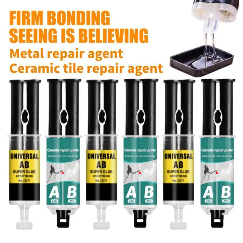 Universal Epoxy Resin AB Glue For Glass Metal Ceramic Woodworking Waterproof Repair Strong Adhesive Super Liquid Sealant Glue