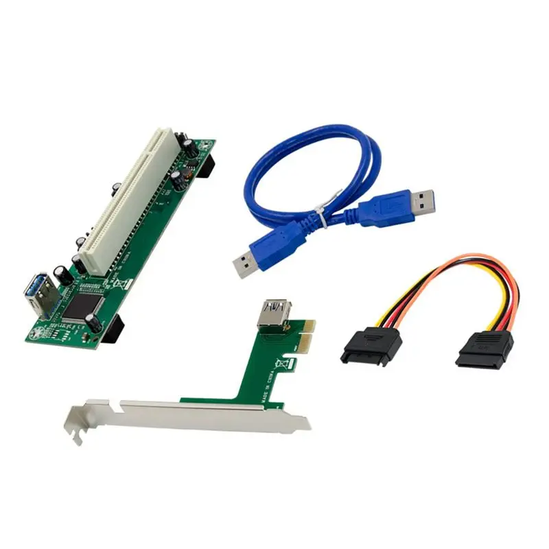 N34R-ST45 Pcie X1 To PCI Adapter Expansion Card High-Speed Interface Card With USB 3.0 Port Desktop Pcie To PCI Converter