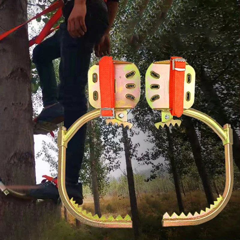 

Professional Foot Buckle Electrician Tree Climbing Tools Safe Tree Maintenance Wooden Pole Foot Buckle Outdoor Workers Tools