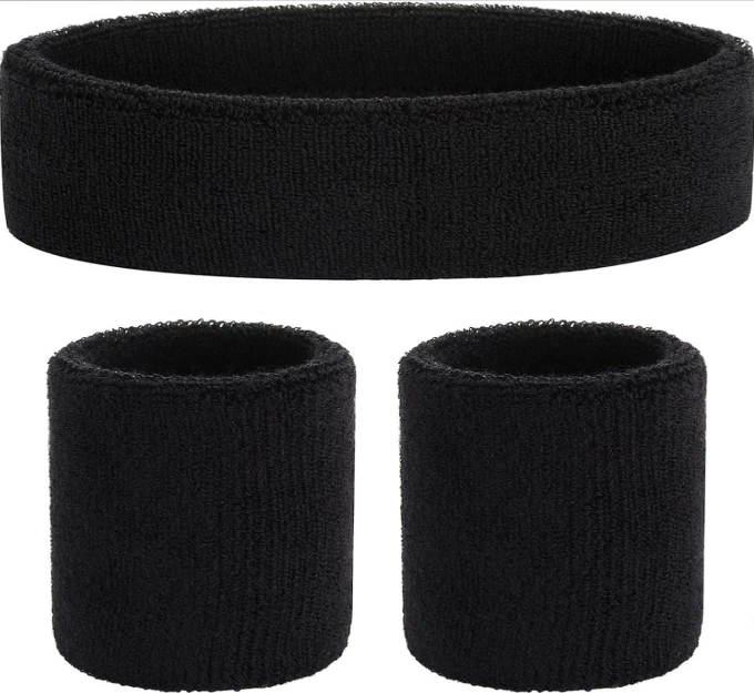 Sports Headband Sweatband High Elastic Women Men Outdoor Sports Sweat Band Headband Wristband Workout Tennis Headwrap