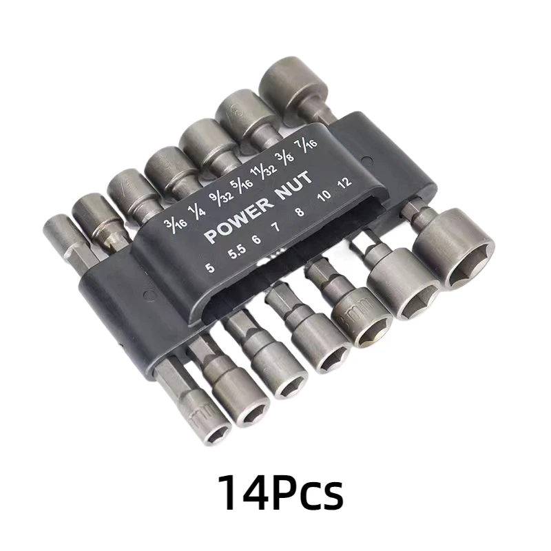 Hex Sockets Sleeve Nozzles Nut Driver Set 9/14pcs Screwdriver Set Schroevendraaier Set Bits Sets Tools Socket Wrenches