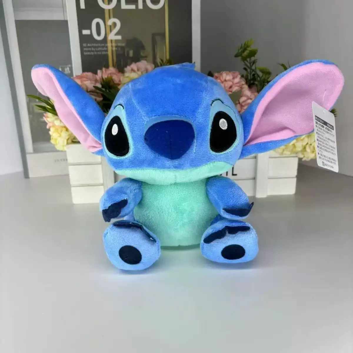 

DISNEY Lilo & Stitch Plush Toys Pink Lilo Blue Stitch Stuffed Plush Dolls Pendant Toys Models Cute Boy Girl Birthday Gift