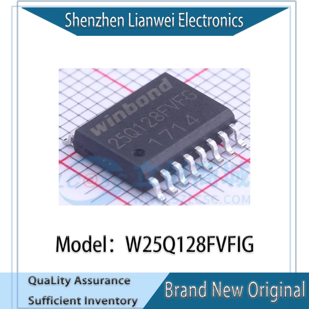 

100% New Original 25Q128FVFG W25Q128FVFIG IC NOR FLASH 128Mbit SOP-16