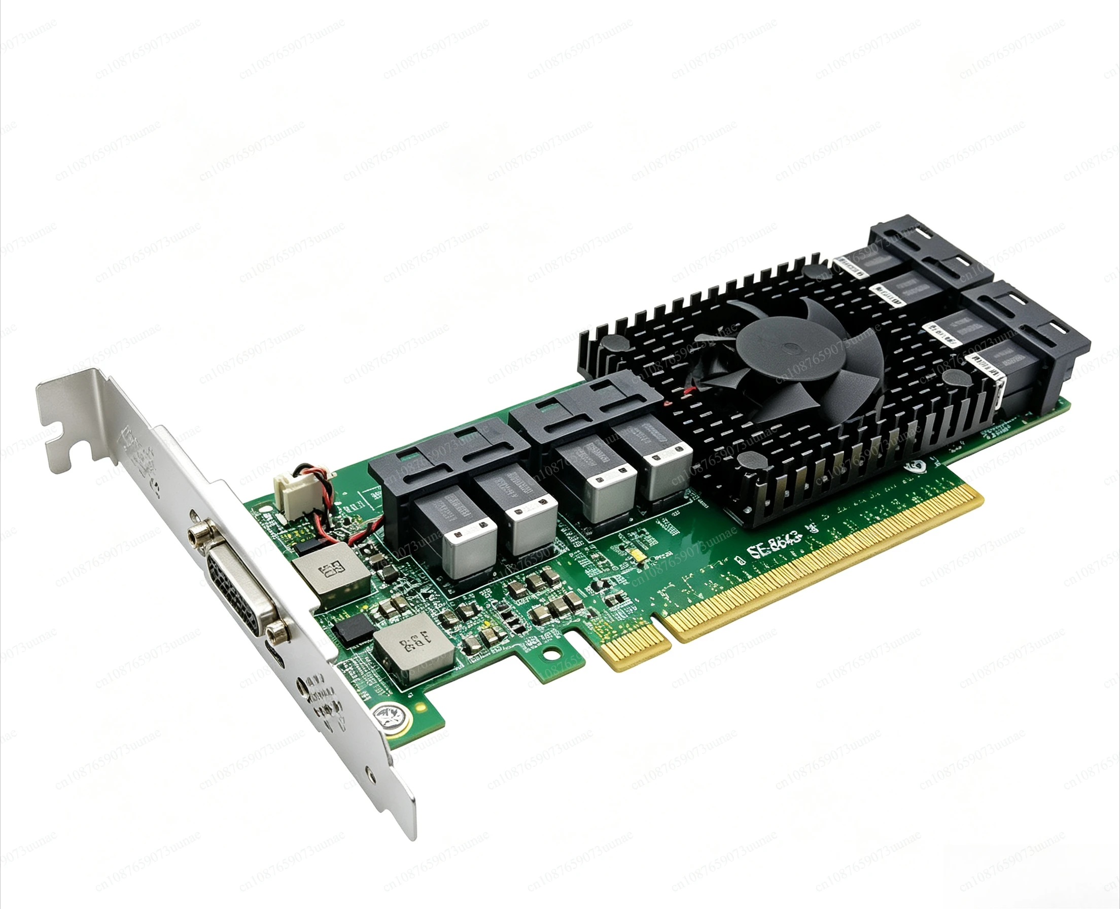 8‑Port U.2 To PCIe X16 Adapter Card SFF‑8643 Hard Disk Expansion Cartridge With Heatsink For Server Workstation Storage System