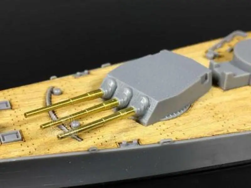 CYG008 1/700 Scale 406mm Brass Barrel for Rodney Tamiya 77502 Nelson 77504 Trumpeter 06717 Battleship Model (9pcs/set)