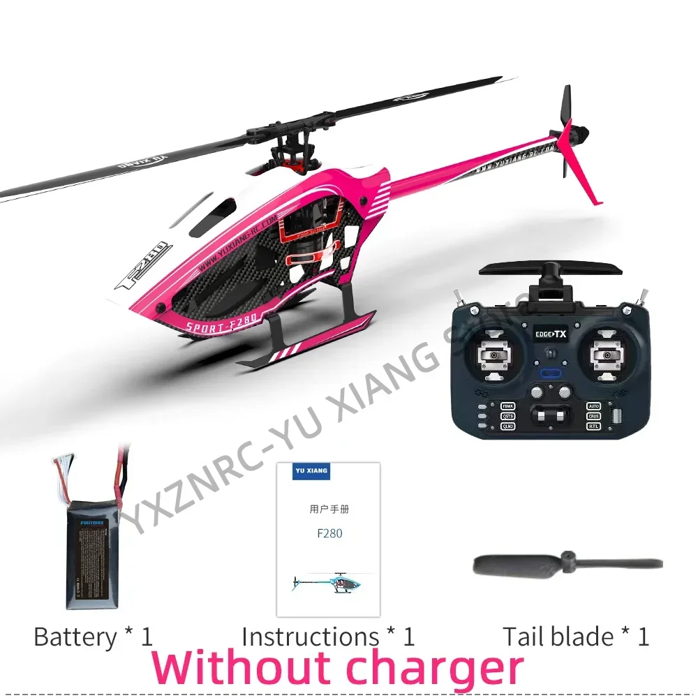 

YXZNRC F280 2.4G 6CH 6-Axis Gyro 3D6G Dual Brushless Direct Drive Motor Flybarless RC Helicopter