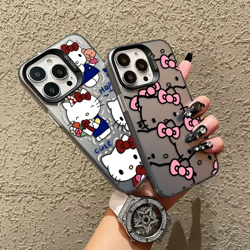 Cute Cat Hello Kitty Cover Phone Case For OPPO REALME 13 12 11 10 9 9I 8 8IC65 C63 C53 C35 C33 C31 C21Y 5G Hard Case Funda Capa