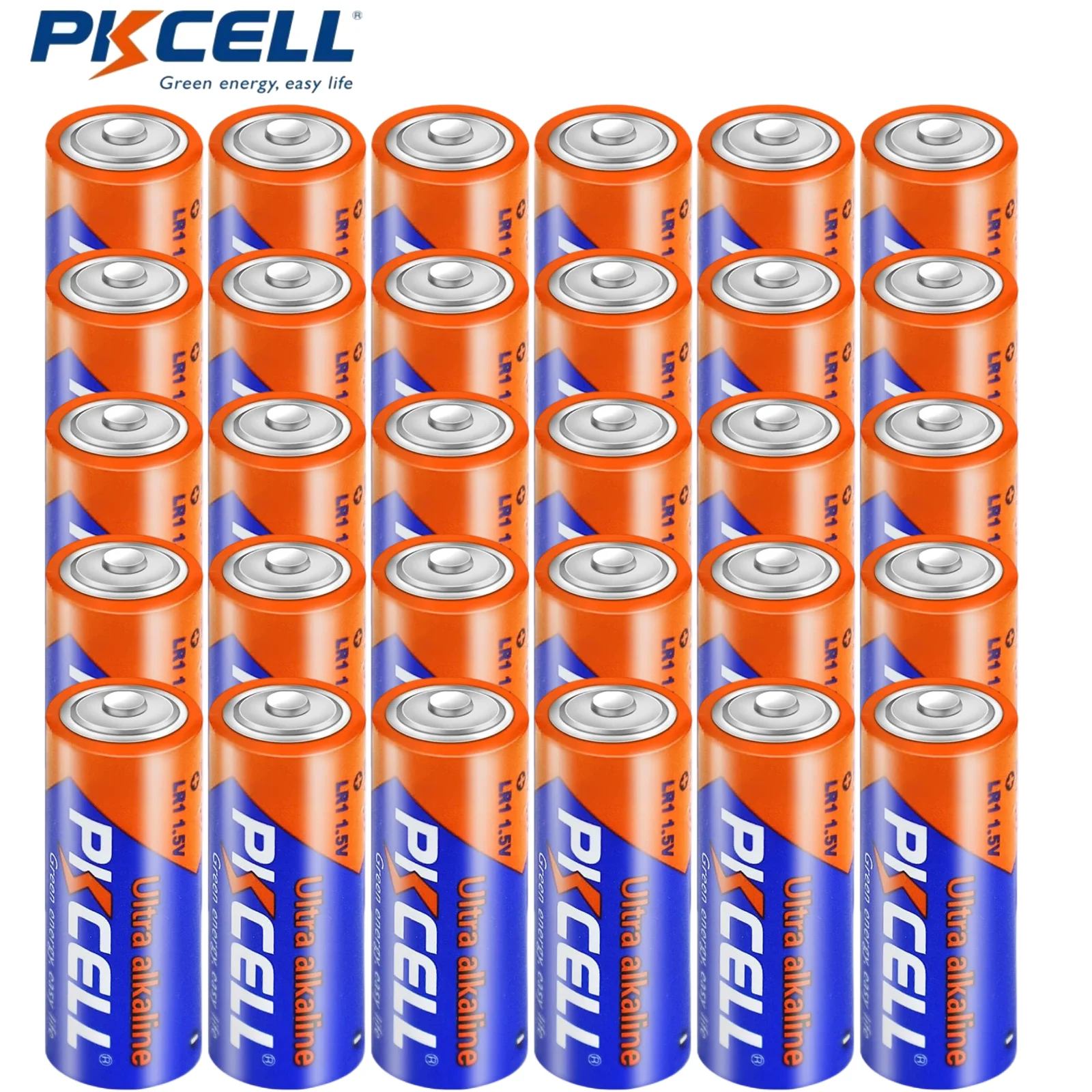 

30Pc PKCELL N Battery LR1 MN9100 UM-5 Replace 910A 1.5V LR1/MN9100/E90/N Size Alkaline Batteries For bluetooth headsets, glucose