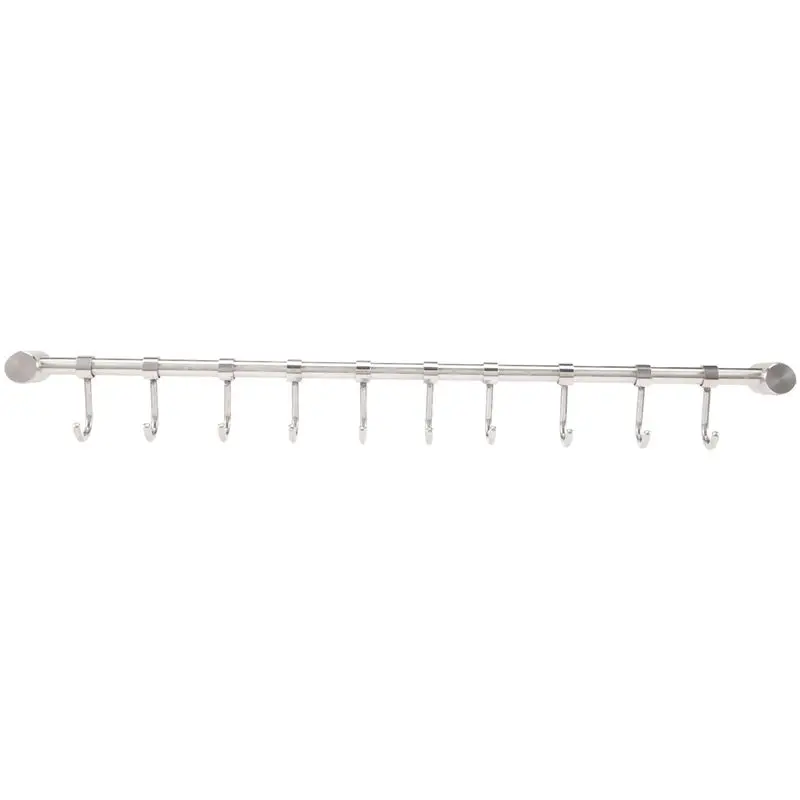 AWAH Kitchen Rail Rack Wall Mounted Utensil Hanging Rack Stainless Steel Hanger Hooks For Kitchen Tools Pot Towel