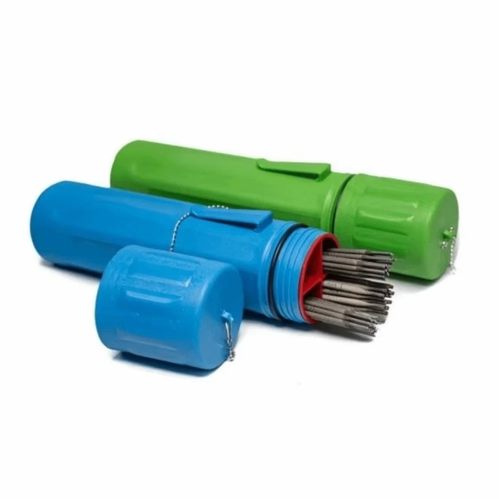 Durable 4.5kg Capacity Welding Rod Storage Tube Plastic Portable Electrode Holder Moisture-proof Rod Guard Container