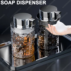 Foam Soap Dispenser Plastic Light Luxury Liquid Soap Bottle Bathroom Shampoo Lotion Filling Bottle Foaming Soap Pump Jar