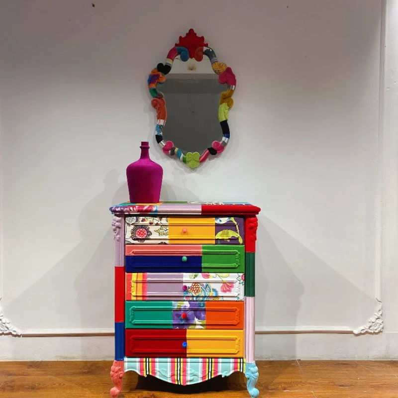 

Solid wood chest of drawers Simple modern storage Drawer-type chest of drawers Living room locker