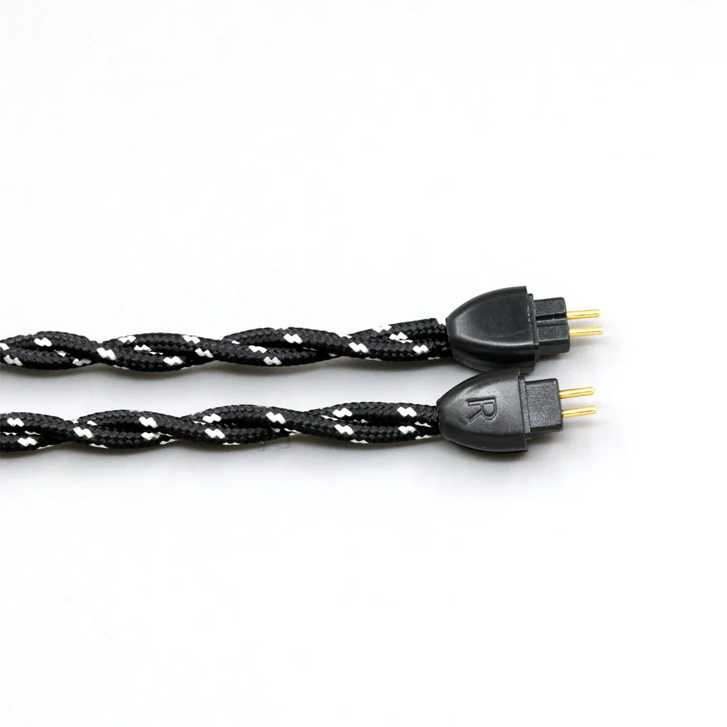 Auriculares DIY de nailon con giro de 4 núcleos, Cable OFC mixto OCC para HiFiMan RE2000, diafragma de topología, controlador dinámico 8752