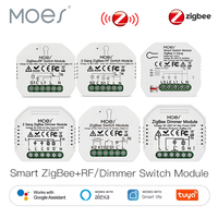 MOES Tuya ZigBee 3.0 Smart Light Switch Relay Module 1/2/3 Gang Smart Life/Tuya App Control, Works with Alexa Google Home Yandex